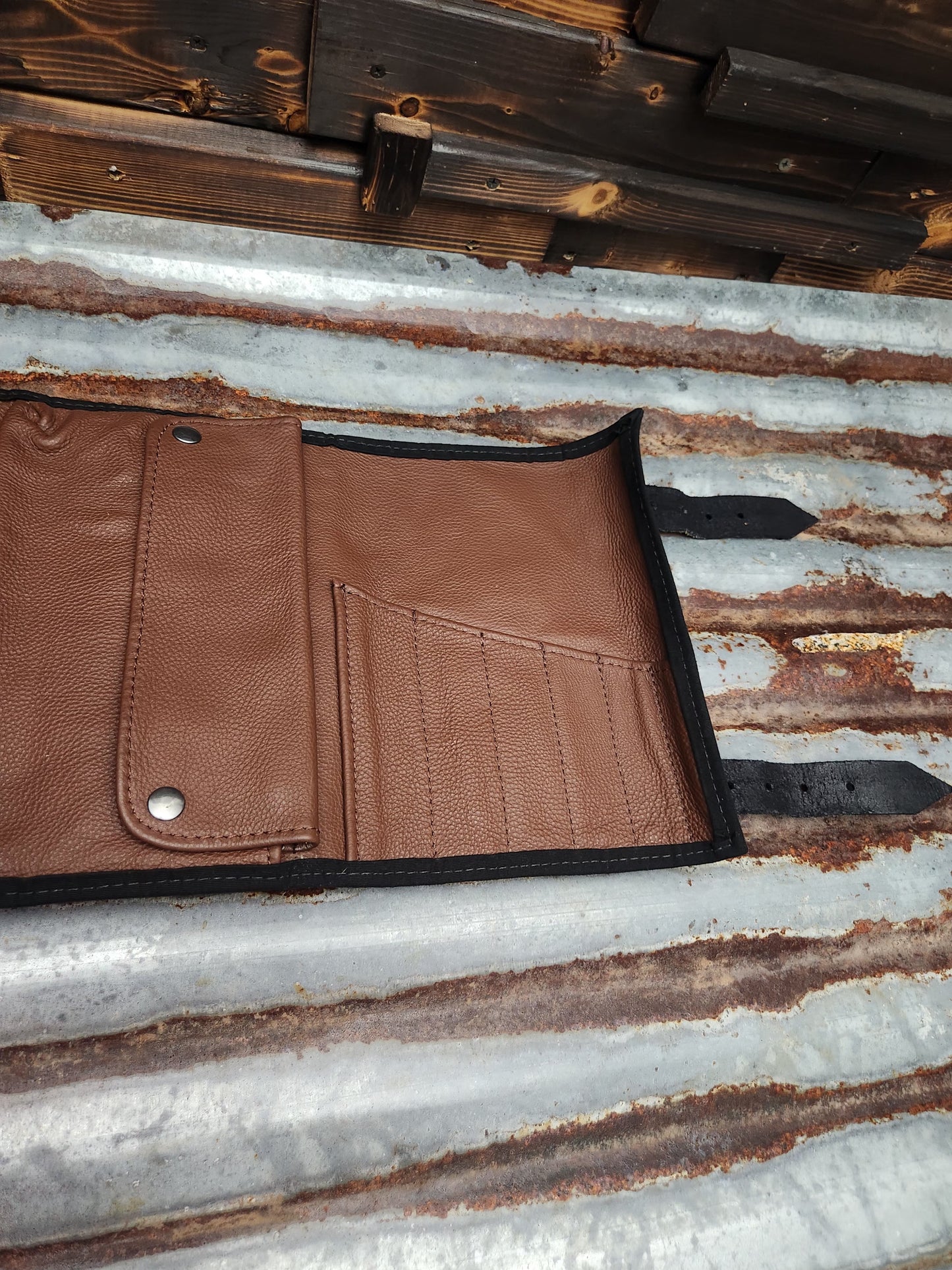 All brown tool roll