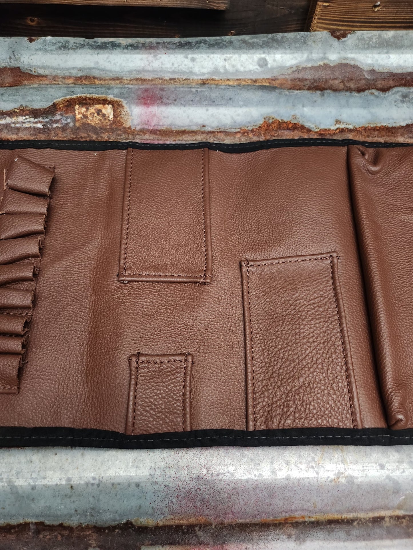 All brown tool roll